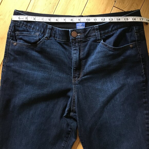 Democracy Dark Blue Denim 'Ab'solution Stretchy Banded Waist Jeans - Picture 12 of 16